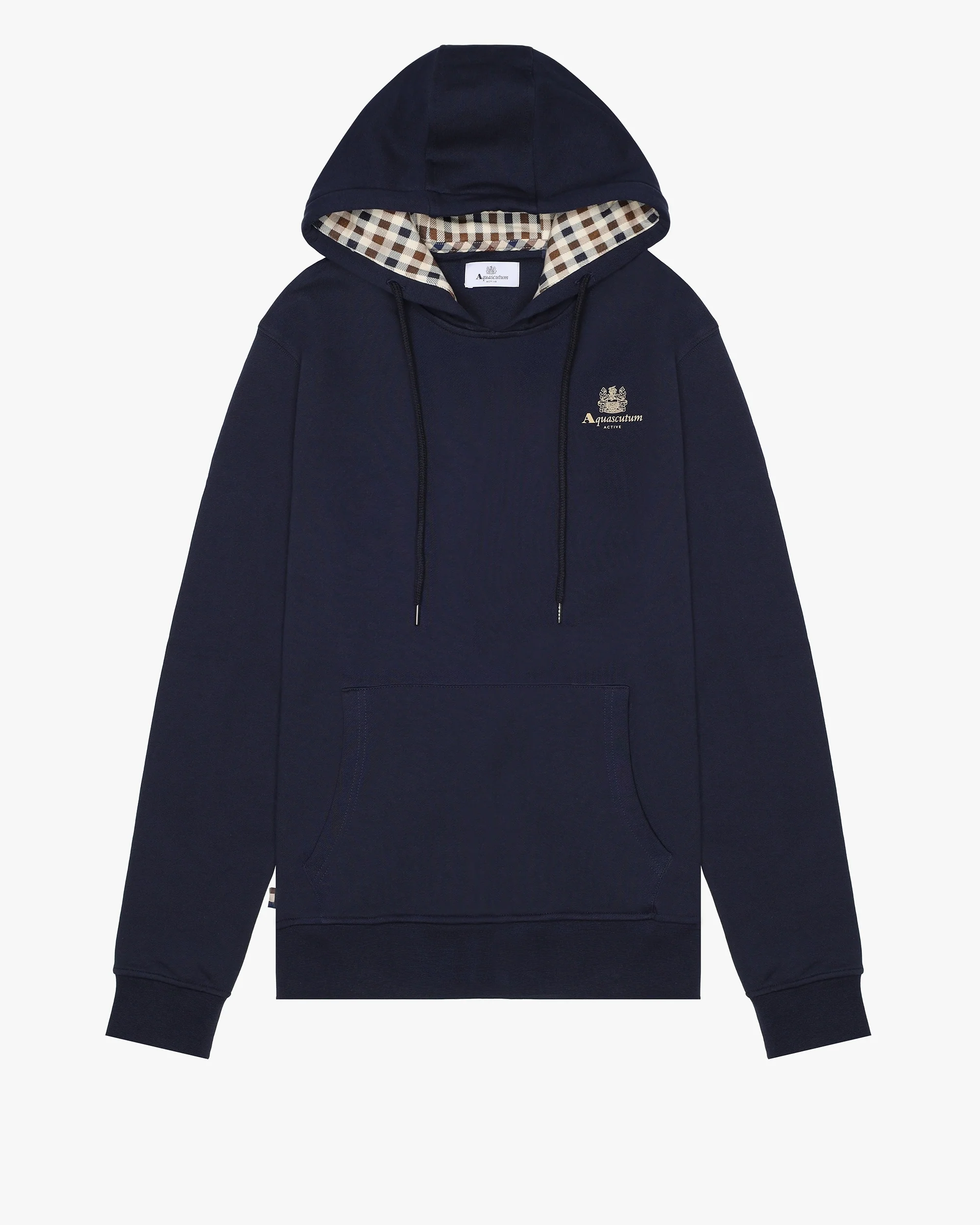 Aquascutum SMALL LOGO HOODIE Navy