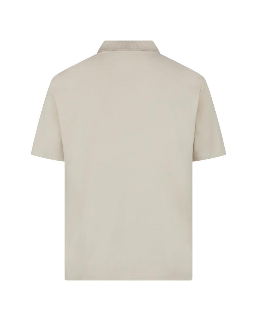 Aquascutum STRETCH PIQUET BADGE POLO BEIGE