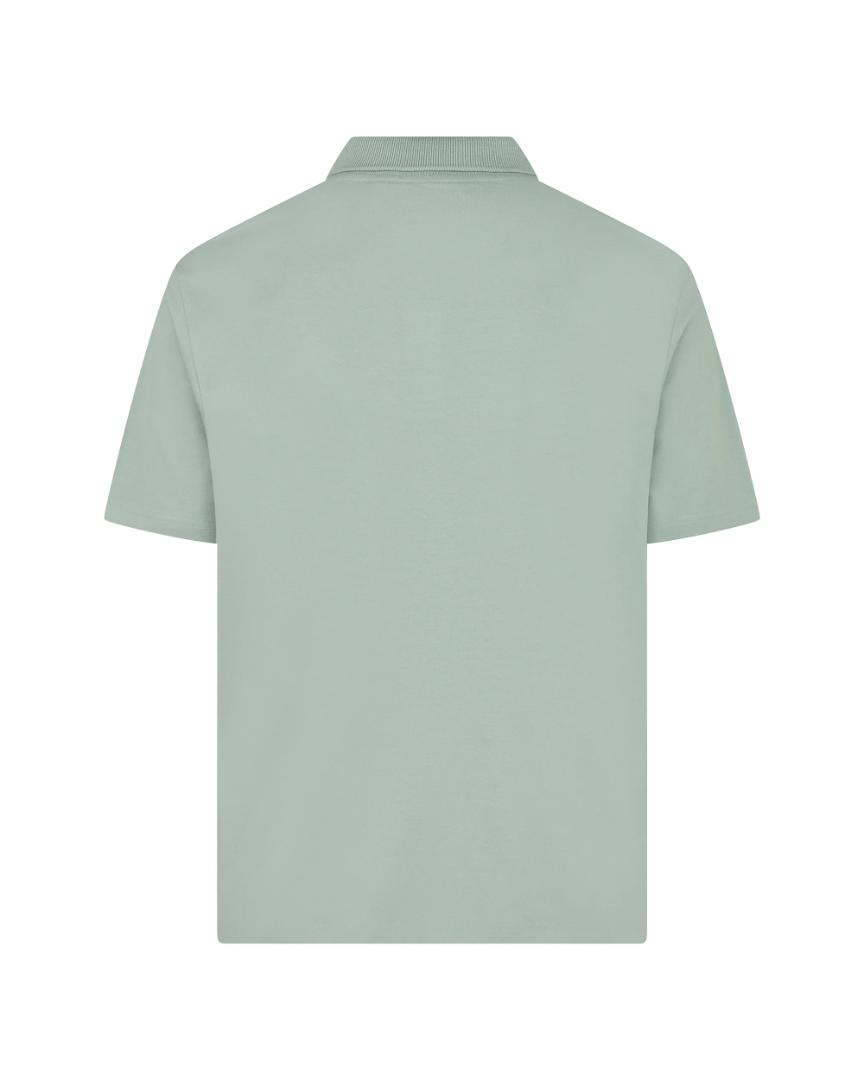 Aquascutum STRETCH PIQUET BADGE POLO SALVIA