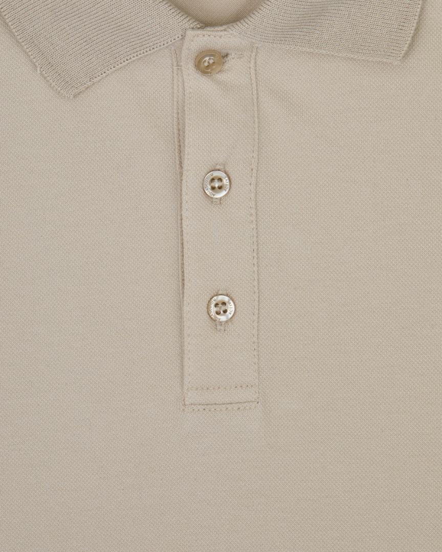 Aquascutum STRETCH PIQUET BADGE POLO BEIGE