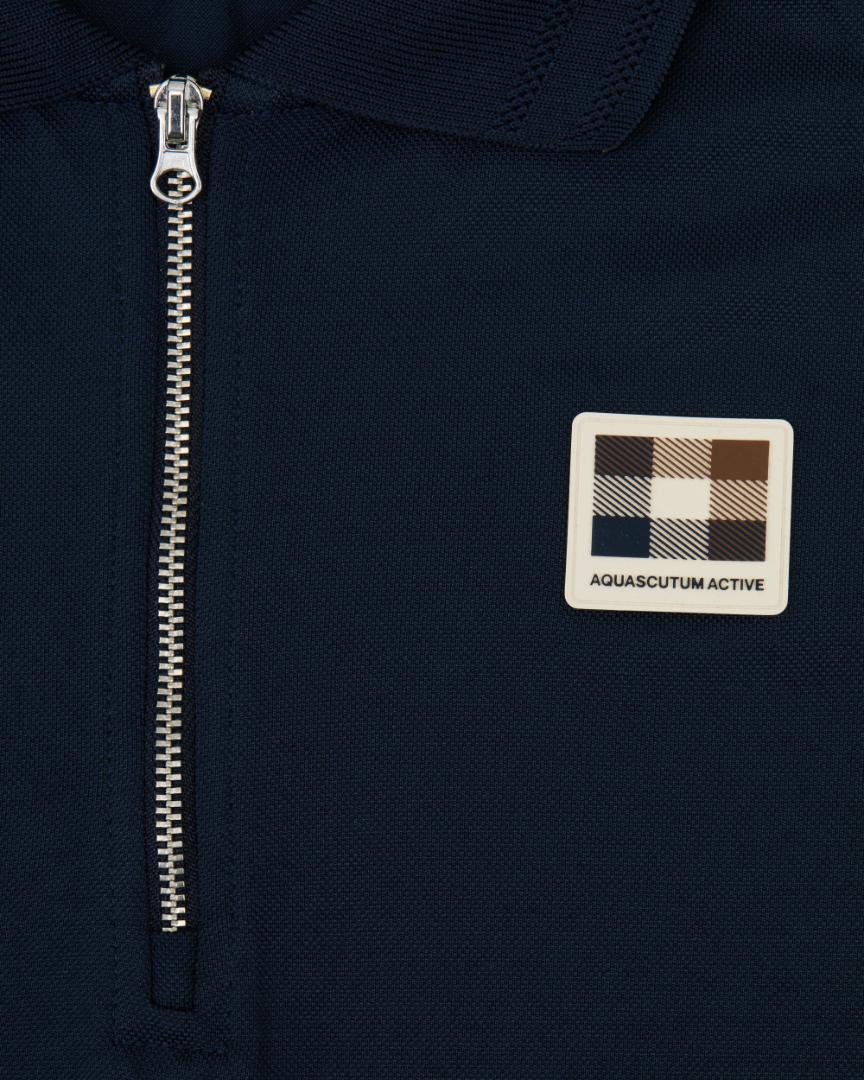 Aquascutum POLY PIQUET BADGE POLO