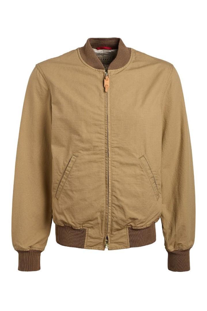 6020-dr_camel_1 Manifattura Ceccarelli Bomber Jacket 6020-DR