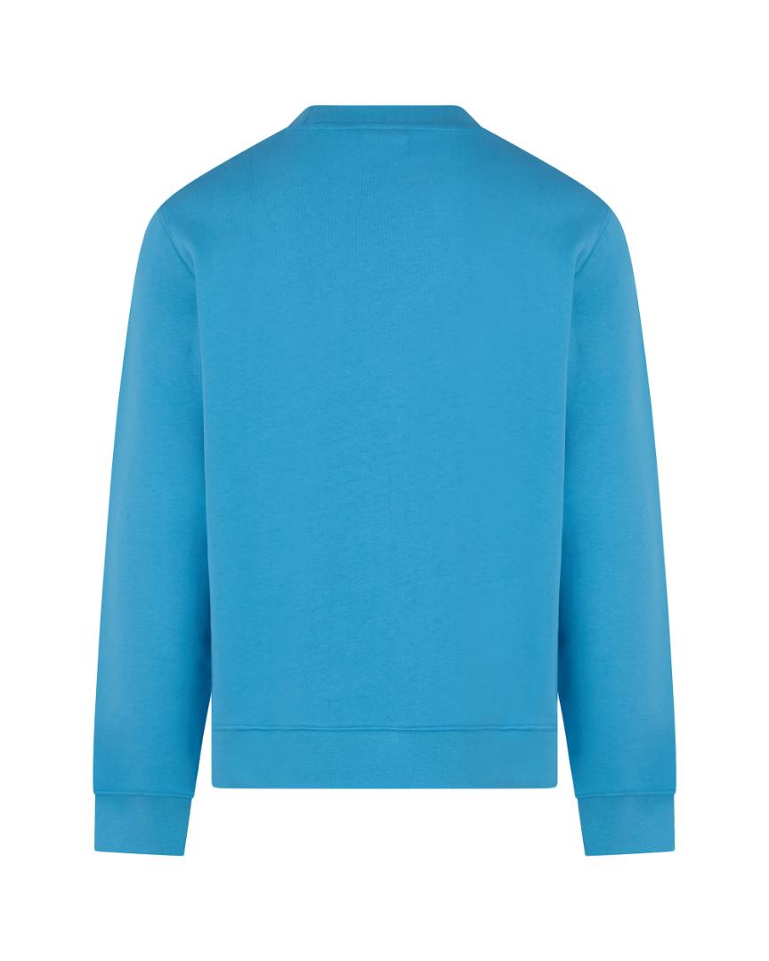 Aquascutum BADGE CREWNECK PETROLIO