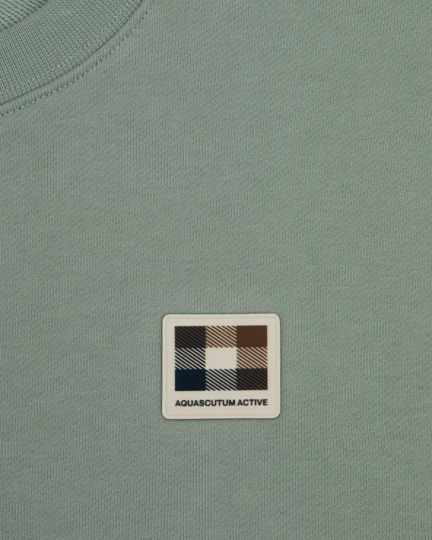 Aquascutum BADGE CREWNECK SALVIA