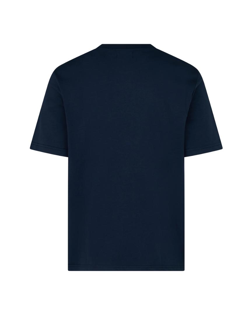 Aquascutum BADGE T-SHIRT BLU