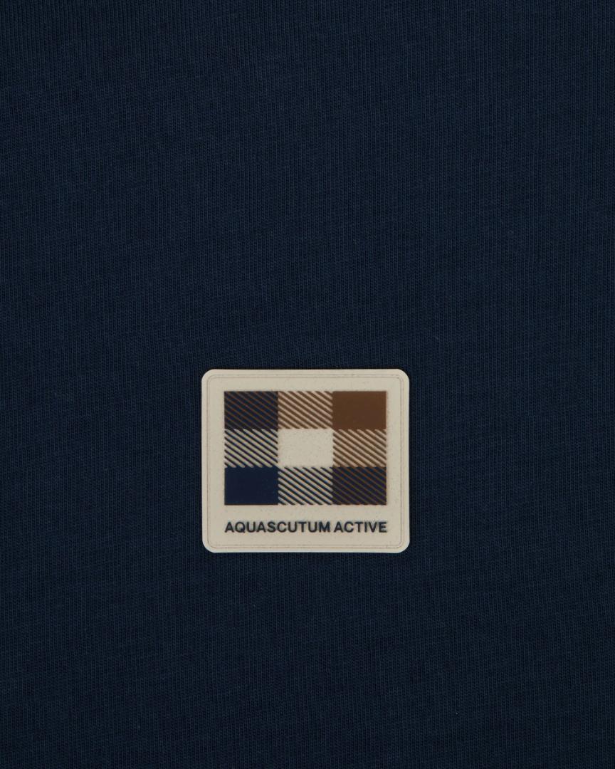 Aquascutum BADGE T-SHIRT BLU