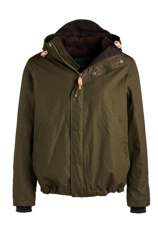 7095-av_mil_green_1_1 Manifattura Ceccarelli Lined Shelter Jacket 7095-AV Military Green