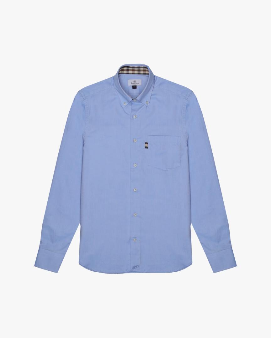 ext-185400-1-132-1757321186 Aquascutum Button Down Oxford Shirt Light Blue