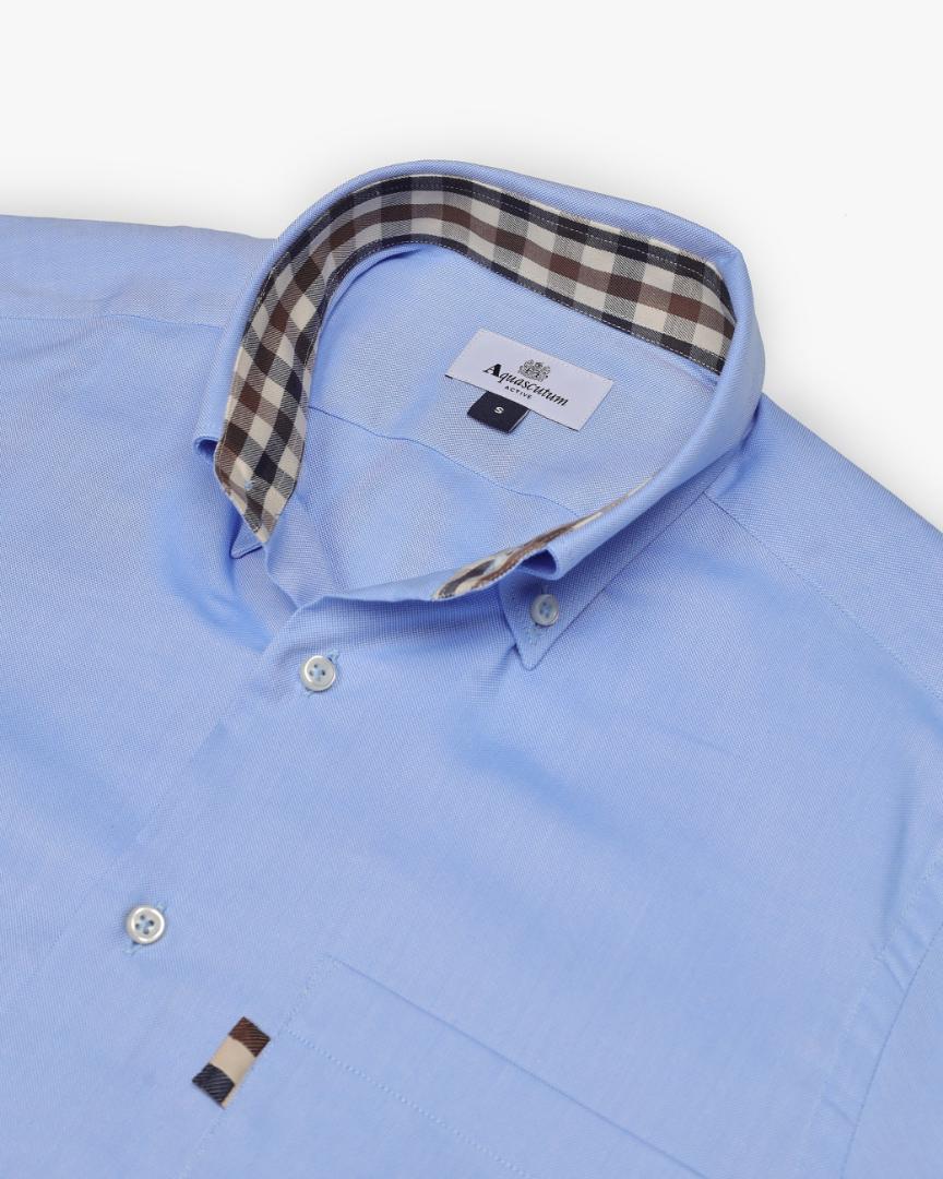 ext-185400-3-132-1757321186 Aquascutum Button Down Oxford Shirt Light Blue
