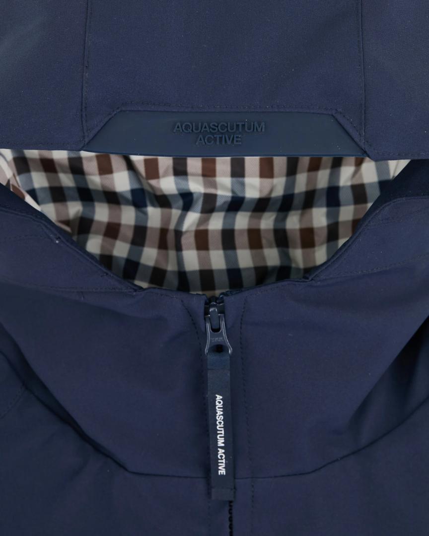 Aquascutum Soft Shell Short Parka Navy
